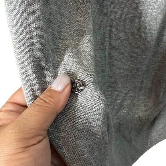 Lululemon Heather Gray Pure Balance Cashmere Blend Sweater Womens Size 6 - Picture 5 of 7